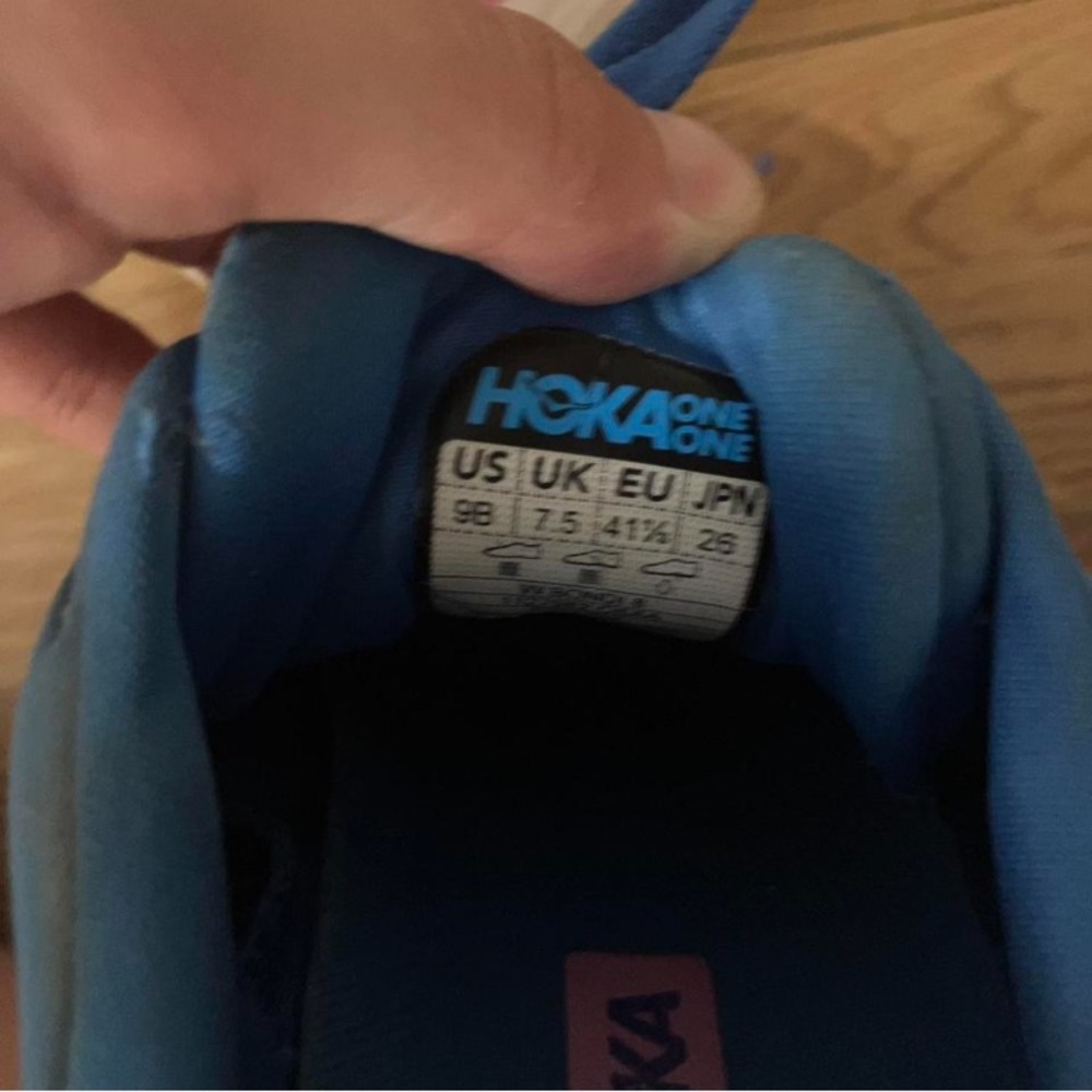 Hoka One One Bondi 8 Womens
9B Blue & Pink Running Shoes Sneaker - Picture 7 of 7